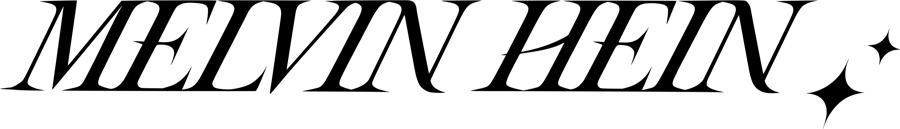 Melvin Hein wordmark, black, one line